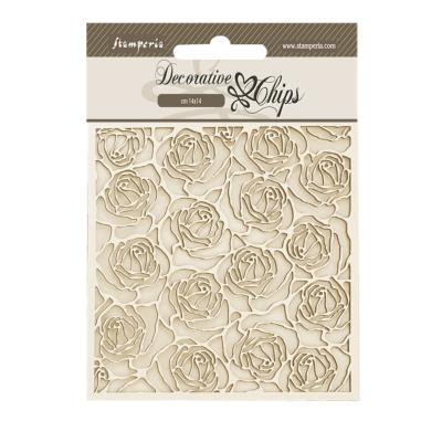 Decorative Chips Stamperia 14x14  cms. Romance forever texturas