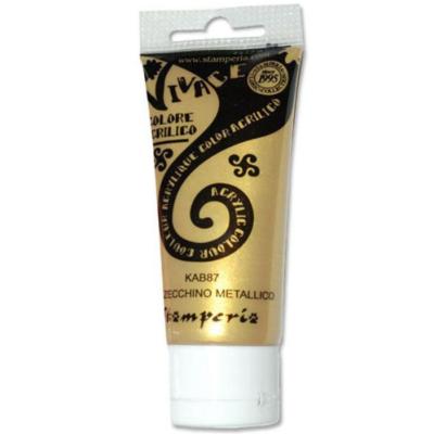 Pintura  acrílica brillante Vivace Stamperia Oro Zecchino
