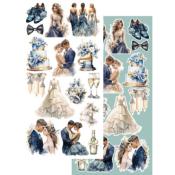 Set de Recortables In frosty colors Wedding day
