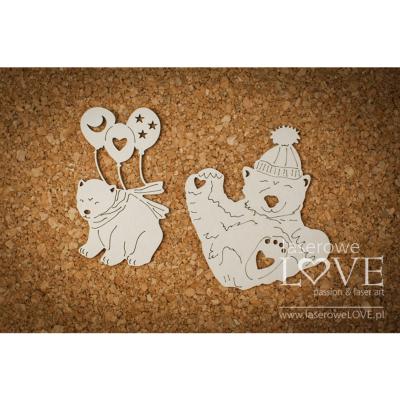 Chipboard - Polar bears - Arctic Sweeties