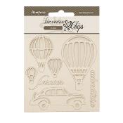 Decorative Chips 14x14 cms Stamperia Timeless Globos Aerostaticos