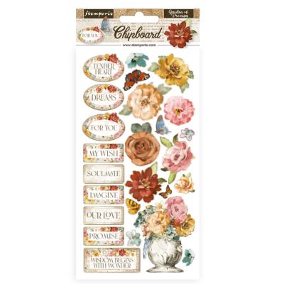 Chipboard - 15x30  Stamperia Garden of Promises