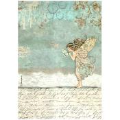Papel de Arroz Wonderland hada Stamperia A-4 