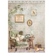 Papel de Arroz Golden Harmony Sillón stamperia