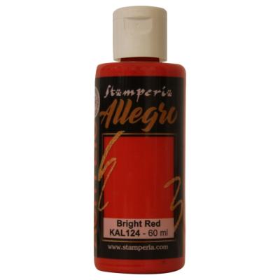 Pintura acrilica Allegro Stamperia Bright red