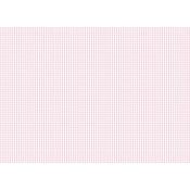 Tela Encuadernar Decorada 70x50 Vichy Rosa Bebe
