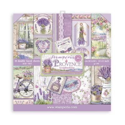 kit de Papeles  Stamperia 30 x30 Provence