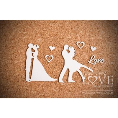 Chipboard - Two couples in love