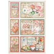 Papel Arroz   Stamperia A-4 Casa Granada Tarjetas