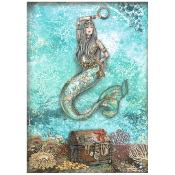  Papel Arroz   Stamperia A-4  Song of the Sea sirena