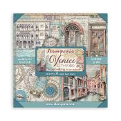 Maxi Block Papeles Scrap Stamperia 30 x30 Venice City of Art  1 cara