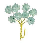 Set Crisantemos azul claro Scrapberrys