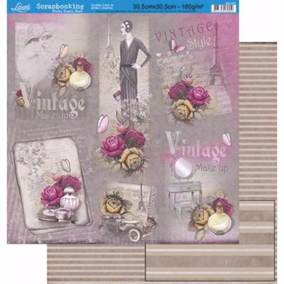 Papel Scrap Litoarte " Vintage Style"