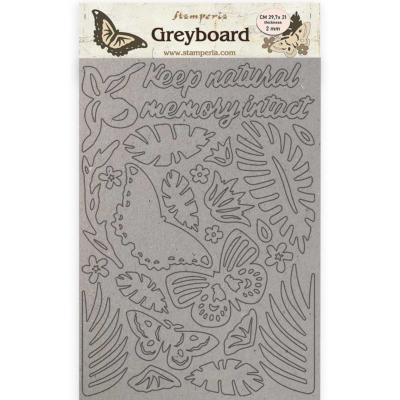 Greyboard A4 2 mm Stamperia Amazonia mariposas