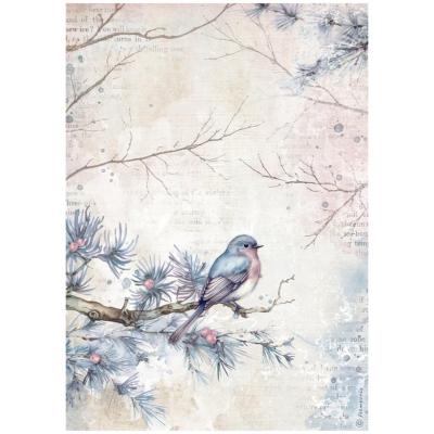 Papel de Arroz Create Happiness Dewdrops pajaro Stamperia A-4