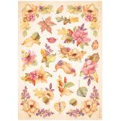  Papel Arroz   Stamperia A-4 Woodland flores
