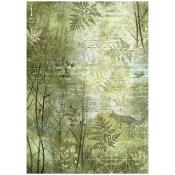 Papel de Arroz Forest Arboles stamperia