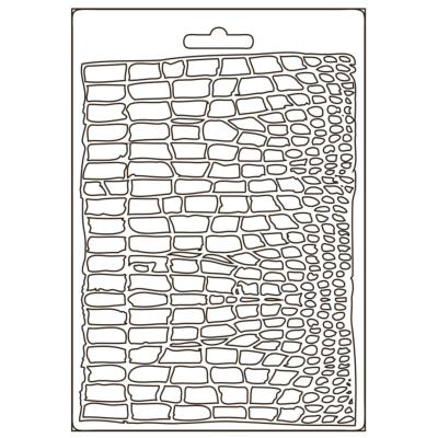 Stamperia Soft Mould A5  Savana patron cocodrilo