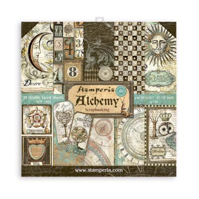 kit de Papeles Scrap Alchemy   Stamperia 30 x30