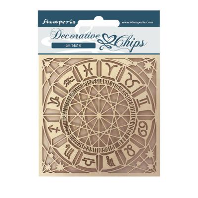 Decorative Chips Stamperia 14x14  cms.  Alchemy astrologia