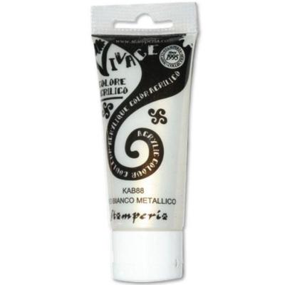 Pintura  acrílica brillante Vivace Stamperia Oro Blanco