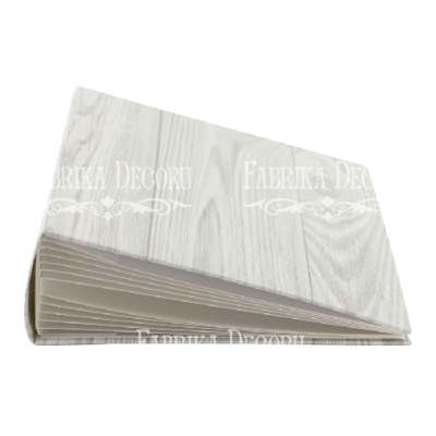 Album vacio 20x20  textura roble claro con plata