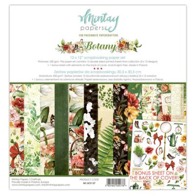 Kit de Papeles Scrap 30x30 Mintay By Karola Botany