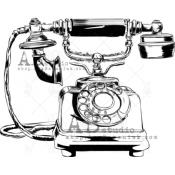 Sellos de Caucho AB Studio ID-478 Vintage Phone