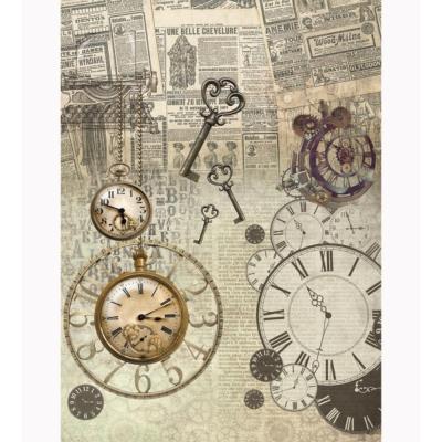 Papel Cartonaje Artis Decor 32x45 cm Steam Punk- Vintage  PCAD1020