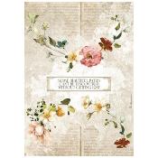  Papel Arroz   Stamperia A-4 Garden of Promises guirnaldas