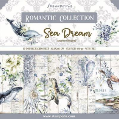 Coleccion Papeles Scrap  Stamperia 20.3X20.3 Romantic Sea Dream