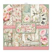 kit de Papeles Scrap House of Roses Stamperia 30 x30