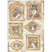  Papel Arroz  Stamperia A-4   Lady Vagabond Lifestyle marcos