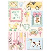  Papel Arroz   Stamperia A-4 DayDream acessorios