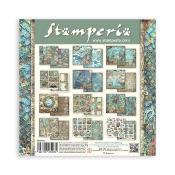 Coleccion Papeles  Stamperia 20.3X20.3  Backgrounds Voyages fantastiques