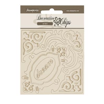Decorative Chips 14x14 cms Stamperia Alterego esquinas y marcos
