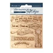 Decorative Chips Stamperia 14x14  cms.