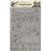 Greyboard A4 2 mm Stamperia Train