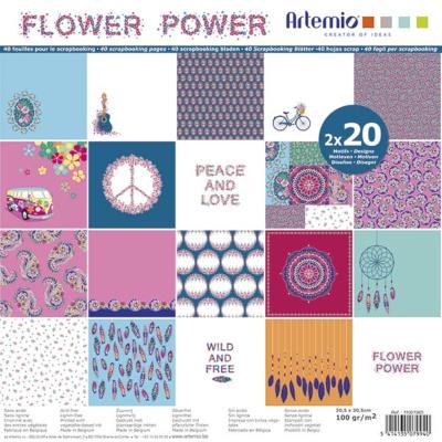 Stack 12x12 40 hojas Flower Power