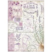  Papel Arroz   Stamperia A-4 Provence eau de lavande