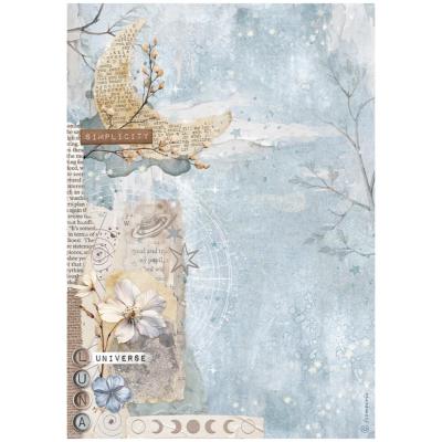 Papel de Arroz Secret Diary Stamperia A-4  luna