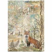 Papel de Arroz Forest Zorro stamperia