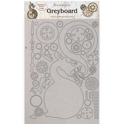 Greyboard A4 2 mm Stamperia Sir Vagabond in Japan Dragon