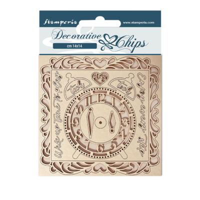 Decorative Chips Stamperia 14x14  cms. DayDream reloj