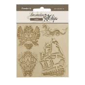 Decorative Chips Stamperia 14x14  cms. Songs of the Sea barco de vela