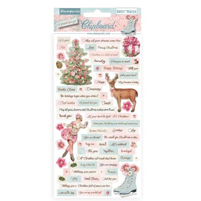 Chipboard - 15x30  Stamperia Sweet Winter