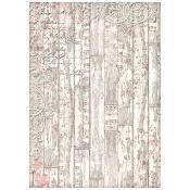  Papel Arroz  Stamperia A-4 Sweet winter texture legno