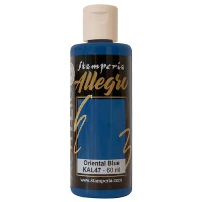 Pintura acrilica Allegro Stamperia Oriental blue
