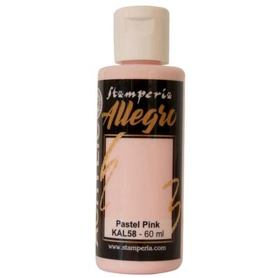 Pintura acrilica Allegro Stamperia Pastel pink