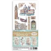 Paquete 4 hojas precortadas 15x30.5 cms Venice City of ARt